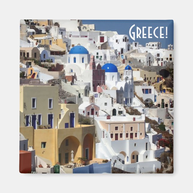 Santorini, Griechenland Magnet (Vorne)