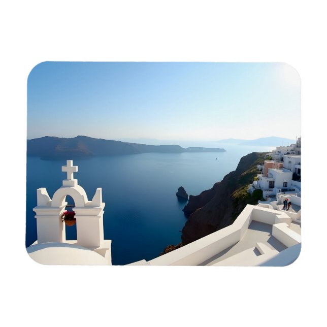 Santorini Griechenland Magnet (Horizontal)