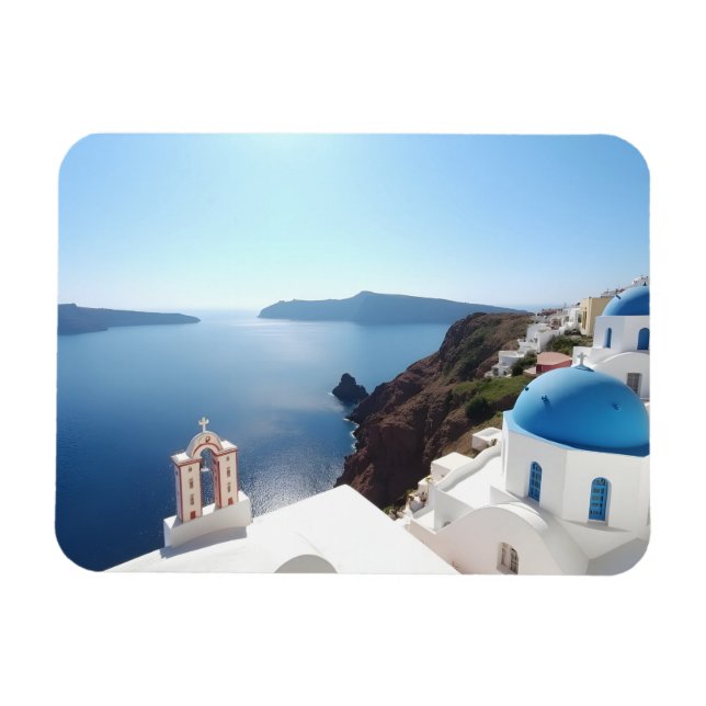 Santorini Griechenland Magnet (Horizontal)