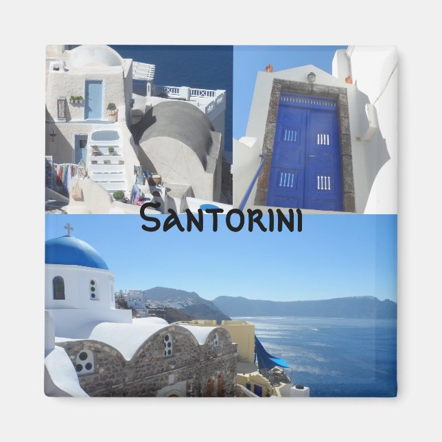 Santorini, Griechenland Magnet (Vorne)