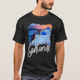 Santorini Griechenland Malereireise Souvenir für M T-Shirt