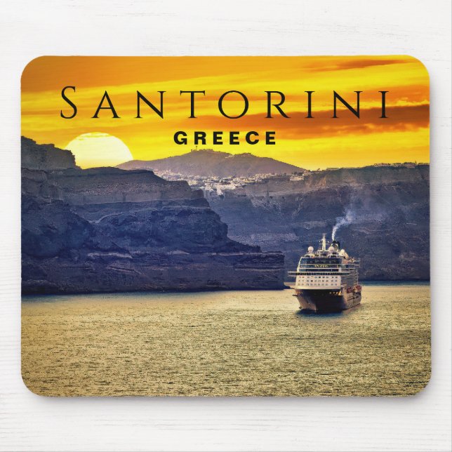 Santorini, Griechenland Mousepad (Vorne)