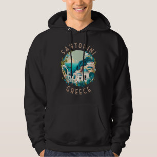 Santorini Griechenland Not leidender Kreis Hoodie