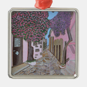 Santorini Griechenland Ornament Aus Metall