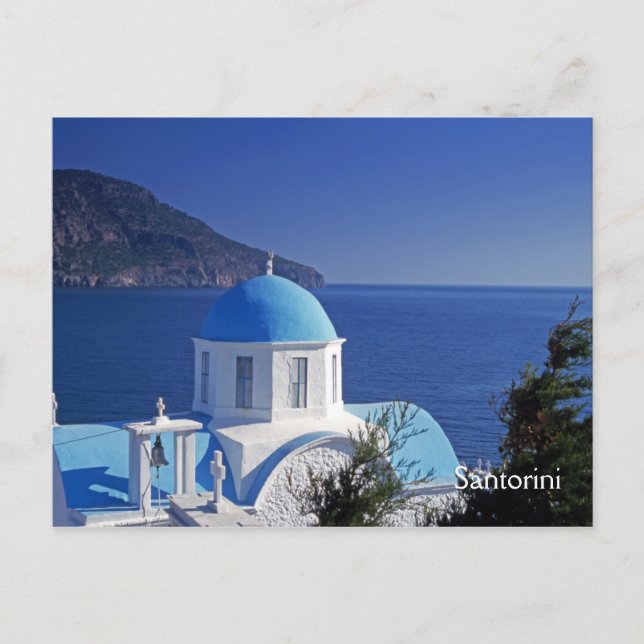 Santorini Griechenland Postcard Postkarte (Vorderseite)