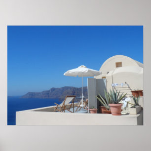 Santorini, Griechenland Poster