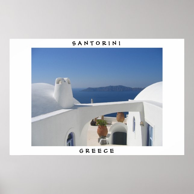 Santorini, Griechenland Poster (Vorne)