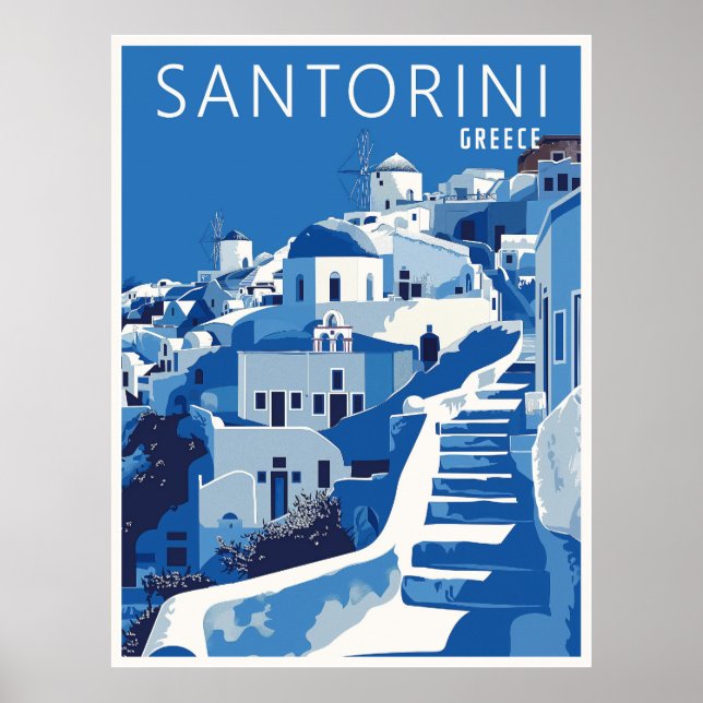 Santorini Griechenland Poster (Vorne)