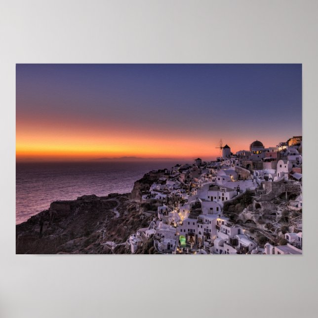 Santorini, Griechenland Poster (Vorne)