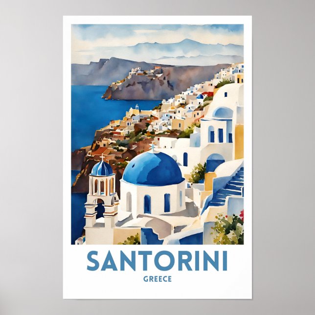 Santorini Griechenland Poster (Vorne)