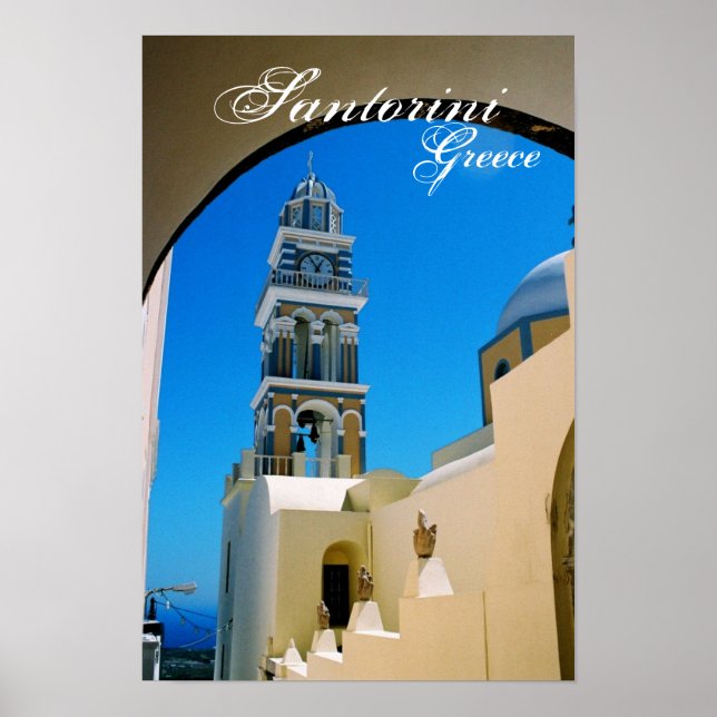Santorini, Griechenland-Poster Poster (Vorne)