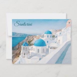 Santorini, Griechenland Postkarte