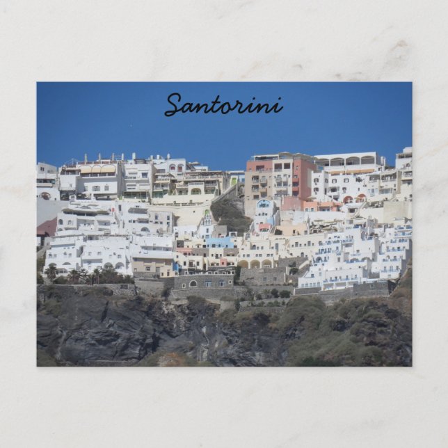 Santorini, Griechenland Postkarte (Vorderseite)
