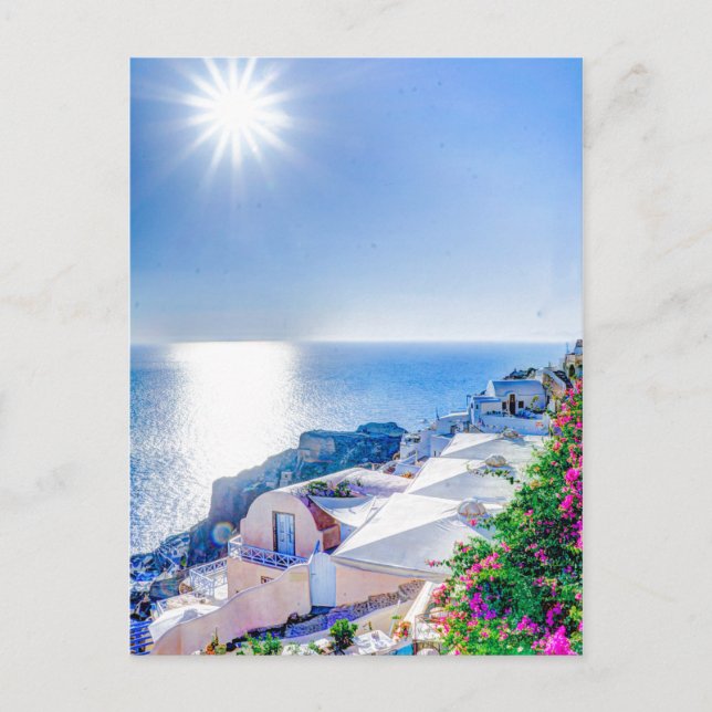 Santorini Griechenland Postkarte (Vorderseite)