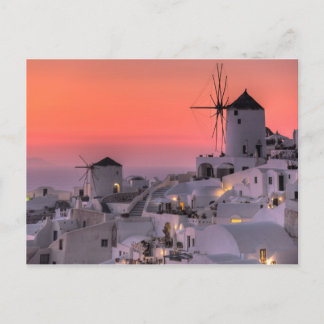 Santorini, Griechenland Postkarte