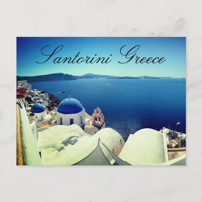 Santorini Griechenland Postkarte (Vorderseite)
