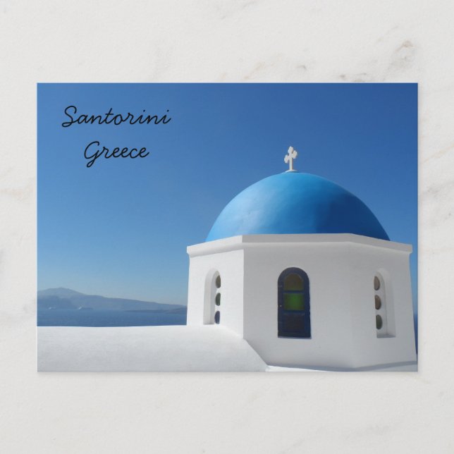 Santorini, Griechenland Postkarte (Vorderseite)