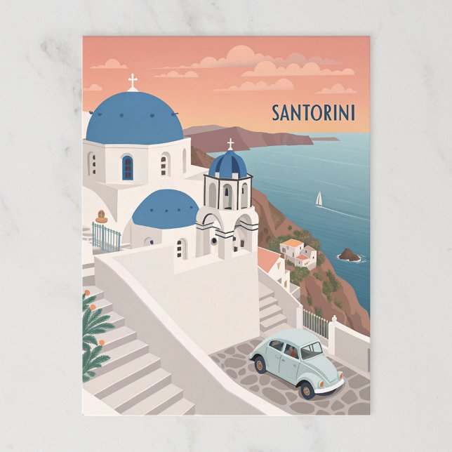Santorini, Griechenland Postkarte (Von Creator hochgeladen)
