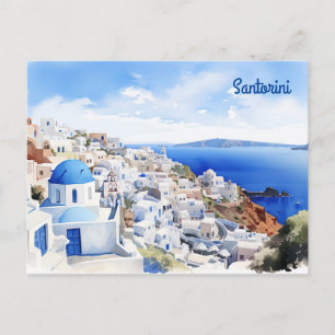 Santorini Griechenland Postkarte