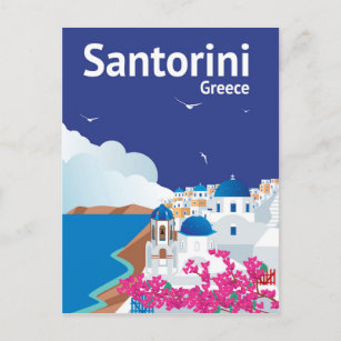 Santorini Griechenland Postkarte