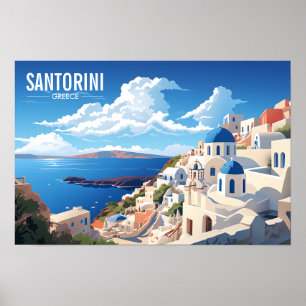 Santorini Griechenland Reisen Griechische Insel Poster