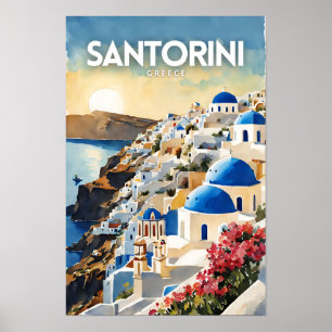 Santorini Griechenland Reisen Kunst Poster