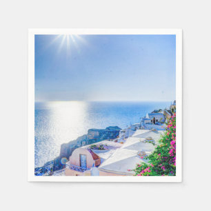 Santorini Griechenland Serviette