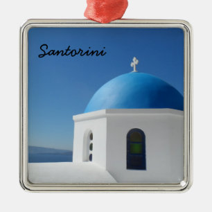 Santorini, Griechenland Silbernes Ornament