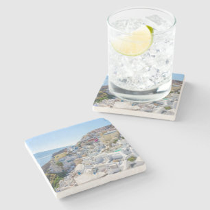 Santorini Griechenland - Sonnentag im Sommer in Sa Steinuntersetzer