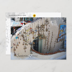 Santorini, Griechenland Souvenirs - Postkarte