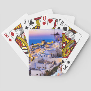 Santorini Griechenland Spielkarten