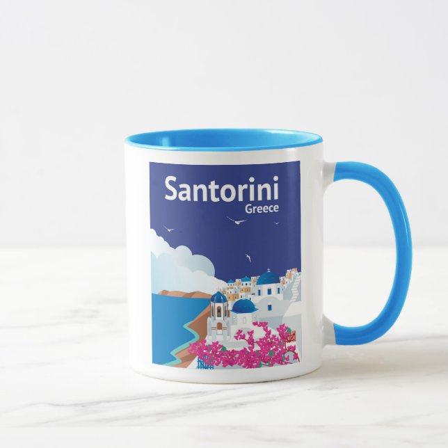 Santorini Griechenland Tasse (Rechts)