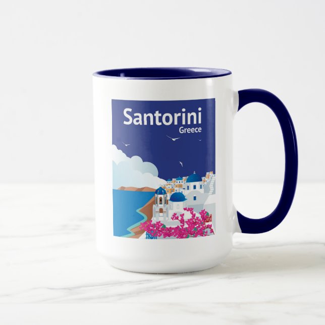 Santorini Griechenland Tasse (Rechts)