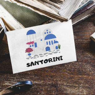 Santorini Griechenland Vintage Postkarte