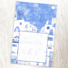 Santorini Griechenland Wassercolor Post-it Klebezettel