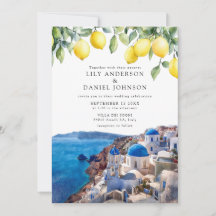 Santorini Griechenland Zitronen Foto Hochzeit