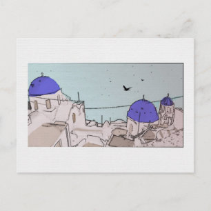 Santorini Griechische Insel Picture Postcard Postkarte