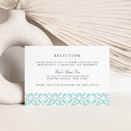 Santorini Hochzeitskarte | Aqua Einladung