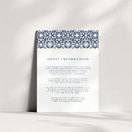 Santorini Hochzeitskarte | Marine Begleitkarte