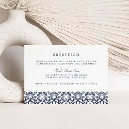 Santorini Hochzeitskarte | Marine Einladung