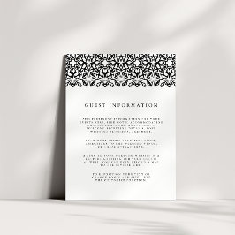 Santorini Hochzeitskarte | Schwarz Begleitkarte