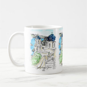 Santorini Insel Griechenland Sommer-Erinnerungen P Kaffeetasse