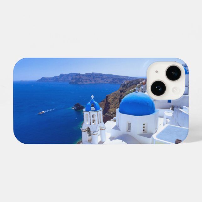 Santorini iPhone Hülle (Rückseite (Horizontal))