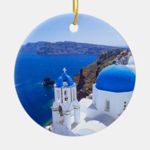 Santorini Keramik Ornament