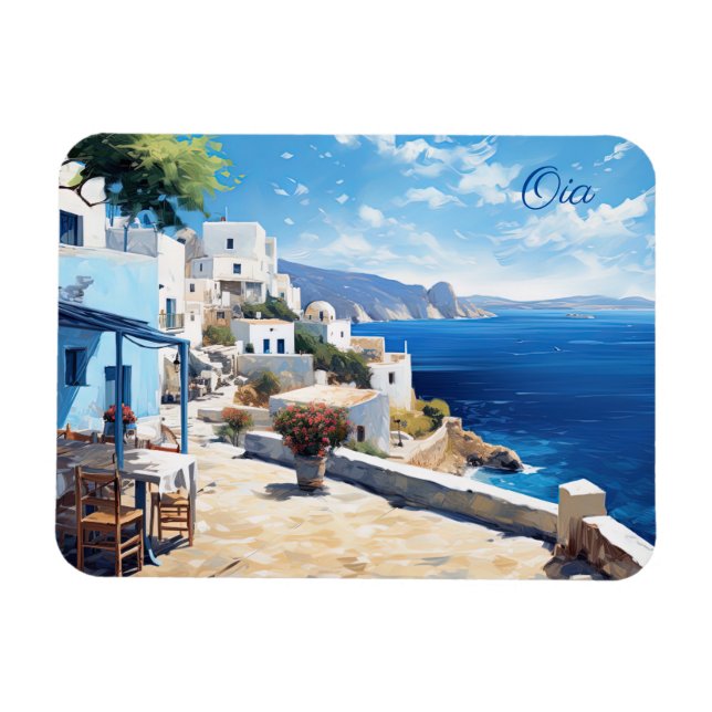 Santorini Magnet (Horizontal)