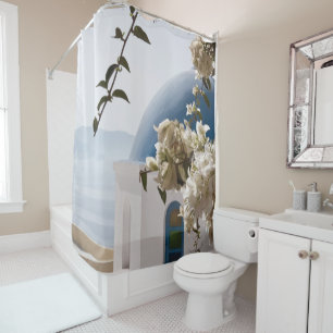 Santorini Oia #3 Duschvorhang