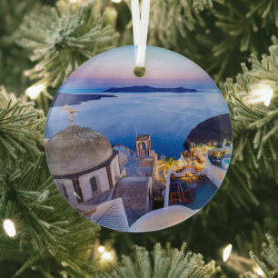 Santorini Ornament Aus Glas