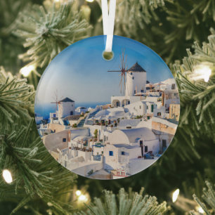 Santorini Ornament Aus Glas