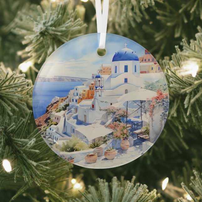 Santorini Ornament Aus Glas (InSitu)
