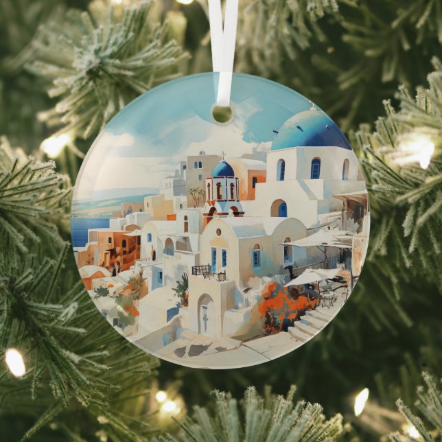 Santorini Ornament Aus Glas (InSitu)